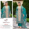 AT 136 A to D By Amrutvela Viscose Maslin Best Dress Material Wholesale Shop In Surat
